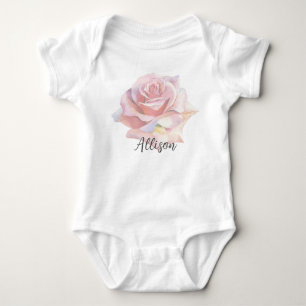 Boerderij Roze Roos Handtekening Romper