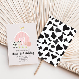 Boerderij roze schuur kaart