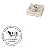 BOERDERIJ rundvleeszuivelproducten Boerderij markt Rubberstempel (Gestempeld)