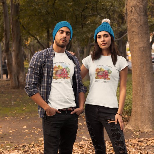 Boerderij Rustic Barn Herfst van de pompoenpatchfa T-shirt