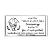 Boerderij Rustic Chicken Ru Rubberstempel (Afrduk)