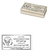 Boerderij Rustic Chicken Ru Rubberstempel (Gestempeld)