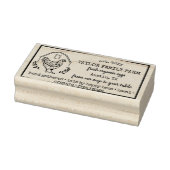 Boerderij Rustic Chicken Ru Rubberstempel (Stempel)