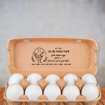 Boerderij  Rustic Chicken Ru Rubberstempel<br><div class="desc">Organic Eggs Family Boerderij  Rustic Chicken,  hand getekend door mij.</div>