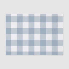 Boerderij Rustiek Blauw Grijs Buffalo Plaid Vierka Tissuepapier