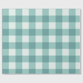 Boerderij Rustiek Blauwgroen Witte Buffalo Plaid P Cadeaupapier (Vlak)