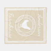 Boerderij rustiek Boerderij Fresh Hen & familienaa Fleece Deken (Voorkant (Horizontaal))