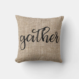 Boerderij Rustiek Bruin Zakkenlinnen VERZAMELEN Kussen