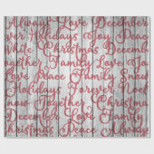 Boerderij Rustiek Hout met Script Lettering Cadeaupapier (Vlak)