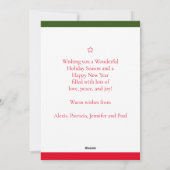 Boerderij Rustiek  Rode Vrachtwagen Vrolijk Kerstf Feestdagenkaart (Achterkant)