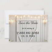 Boerderij Rustiek Save the Date Aankondiging (Voorkant)