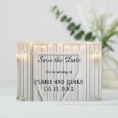 Boerderij Rustiek Save the Date Aankondiging (Staand voorkant)