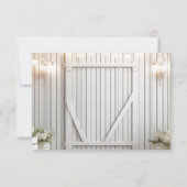 Boerderij Rustiek Save the Date Aankondiging (Achterkant)