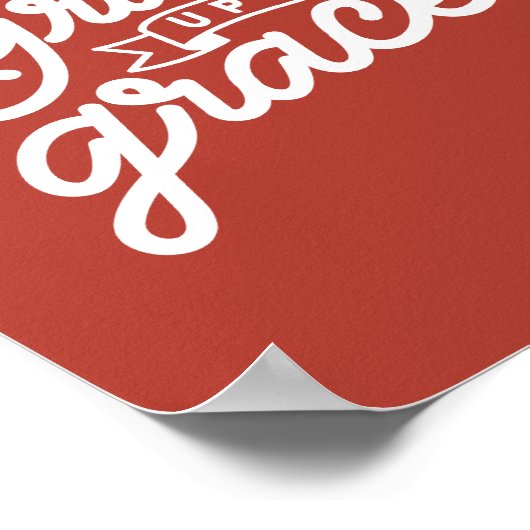 Boerderij rustieke Christelijke genade op genade Poster (Hoek)