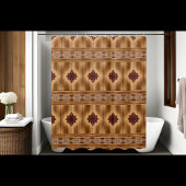 Boerderij rustieke douchegordijnen horizontale sti