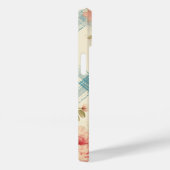 boerderij rustieke monogram roze rozen Case-Mate iPhone case (Achterkant / Rechts)