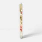 boerderij rustieke monogram roze rozen samsung galaxy hoesje (Linkerkant)