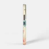 boerderij rustieke monogram roze rozen samsung galaxy hoesje (Rechterkant)