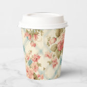 boerderij rustieke roze rozen papieren bekers (Links)