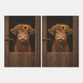 Boerderij Rustieke Schuur Decoupage Inpakpapier Vel (Voorkant 2)