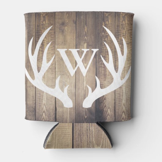 Boerderij Rustieke schuur Hout & Herten Antlers Blikjeskoeler (Voorkant)