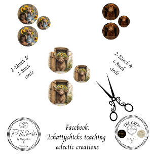 Boerderij Rustieke Schuur Zonnebloemen Decoupage Inpakpapier Vel