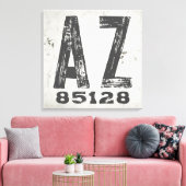 Boerderij Rustieke Staat Postcode Arizona Canvas Afdruk (Insitu (Woonkamer))