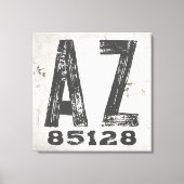 Boerderij Rustieke Staat Postcode Arizona Canvas Afdruk (Voorkant)