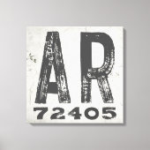 Boerderij rustieke staat Postcode Arkansas Canvas Afdruk (Voorkant)
