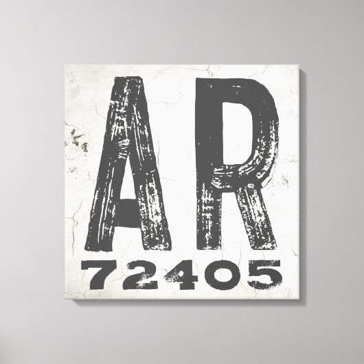 Boerderij rustieke staat Postcode Arkansas Canvas Afdruk (Voorkant)