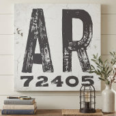 Boerderij Rustieke Staat Postcode Arkansas Canvas Afdruk