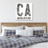 Boerderij rustieke staat postcode Californië Canvas Afdruk (Insitu (Slaapkamer))