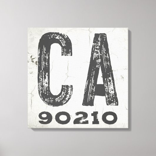 Boerderij rustieke staat postcode Californië Canvas Afdruk (Voorkant)