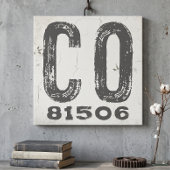 Boerderij Rustieke Staat Postcode Colorado Canvas Afdruk