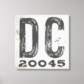 Boerderij Rustieke Staat Postcode DC Canvas Afdruk (Voorkant)