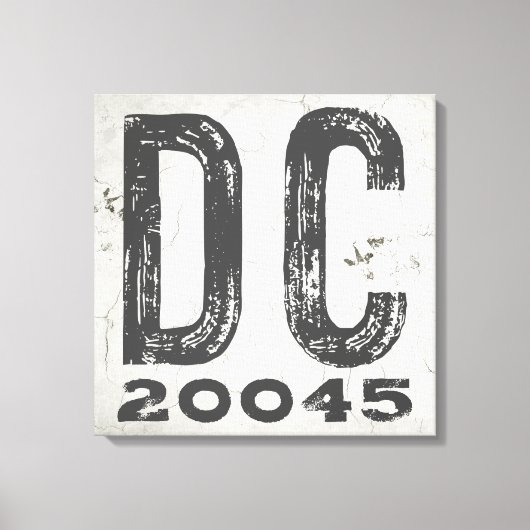 Boerderij Rustieke Staat Postcode DC Canvas Afdruk (Voorkant)