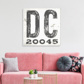 Boerderij Rustieke Staat Postcode DC Canvas Afdruk (Insitu (Woonkamer))