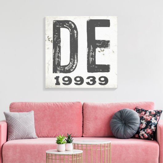 Boerderij rustieke staat postcode Delaware Canvas Afdruk (Insitu (Woonkamer))