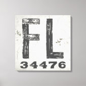 Boerderij rustieke staat Postcode Florida Canvas Afdruk (Voorkant)