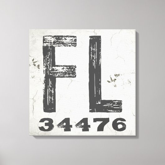 Boerderij rustieke staat Postcode Florida Canvas Afdruk (Voorkant)