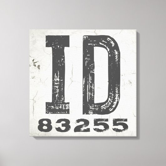 Boerderij rustieke staat Postcode Idaho Canvas Afdruk (Voorkant)