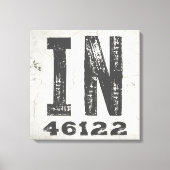 Boerderij rustieke staat Postcode Indiana Canvas Afdruk (Voorkant)