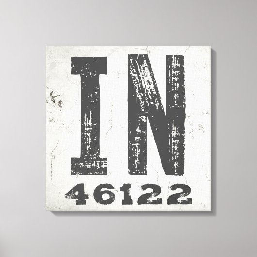 Boerderij rustieke staat Postcode Indiana Canvas Afdruk (Voorkant)