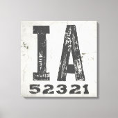 Boerderij rustieke staat Postcode Iowa Canvas Afdruk (Voorkant)