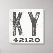 Boerderij rustieke staat Postcode Kentucky Canvas Afdruk (Voorkant)