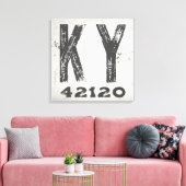 Boerderij rustieke staat Postcode Kentucky Canvas Afdruk (Insitu (Woonkamer))