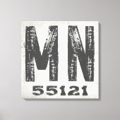 Boerderij rustieke staat Postcode Minnesota Canvas Afdruk (Voorkant)