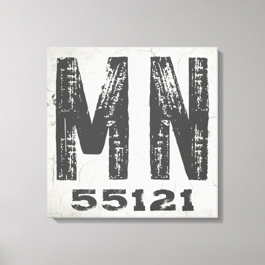 Boerderij rustieke staat Postcode Minnesota Canvas Afdruk (Voorkant)