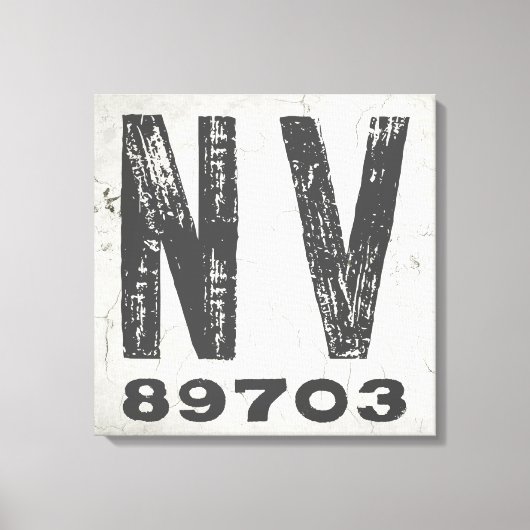 Boerderij rustieke staat postcode Nevada Canvas Afdruk (Voorkant)