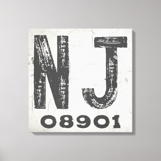 Boerderij rustieke staat postcode New Jersey Canvas Afdruk (Voorkant)